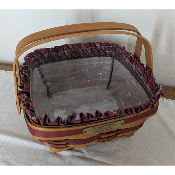 Vintage Longaberger 1993 Bayberry Basket Christmas Collection With Liner - Picture 2 of 12